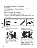 Preview for 12 page of Panasonic TYSP50P8WK - Speakers For 50IN Plasma... Installation Instructions Manual