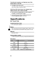 Preview for 14 page of Panasonic TYTP10U Operating Instructions Manual