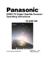 Panasonic TZ-DRD100 Operating Instructions Manual preview