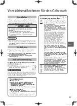 Preview for 29 page of Panasonic U-100PE1E5A Operating Instructions Manual