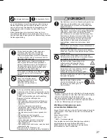 Preview for 27 page of Panasonic U-100PEY1E5 Operating Instructions Manual