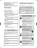 Preview for 42 page of Panasonic U-100PEY1E5 Operating Instructions Manual