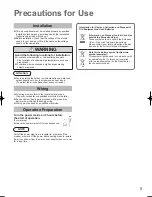 Preview for 5 page of Panasonic U-100PZ2R5 Operating Instructions Manual