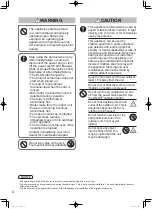 Preview for 4 page of Panasonic U-200PE2E8A Operating Instructions Manual