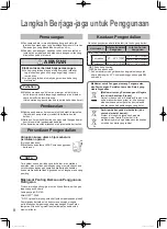 Preview for 8 page of Panasonic U-4LE2H4 Operating Instructions Manual