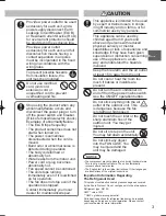 Preview for 3 page of Panasonic U-8LE1E8 Operating Instructions Manual