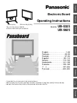 Panasonic UB-5325 Operating Instructions Manual preview