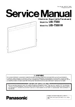 Предварительный просмотр 1 страницы Panasonic UB-T580 Service Manual