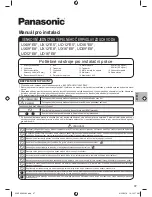 Предварительный просмотр 37 страницы Panasonic UD09*E8 Series Installation Manual