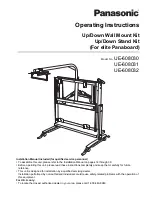 Panasonic UE-608030 Operating Instructions Manual предпросмотр