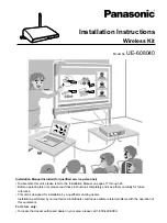 Preview for 1 page of Panasonic UE-608040 Installation Instructions Manual