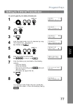 Предварительный просмотр 77 страницы Panasonic UF-5950 - Panafax - Fax Operating Instructions Manual