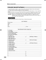 Preview for 36 page of Panasonic UF-7200 Operating Instructions Manual