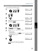 Preview for 77 page of Panasonic UF-780 - Panafax B/W Laser Operating Instructions Manual