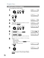 Preview for 78 page of Panasonic UF-780 - Panafax B/W Laser Operating Instructions Manual