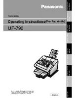 Panasonic UF-790 Operating Instructions Manual preview