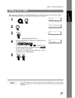 Предварительный просмотр 27 страницы Panasonic UF-790 Operating Instructions Manual