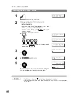 Предварительный просмотр 98 страницы Panasonic UF-790 Operating Instructions Manual