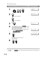 Предварительный просмотр 114 страницы Panasonic UF-790 Operating Instructions Manual