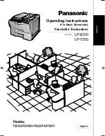 Panasonic UF 8200 - Panafax - Multifunction Operating Instructions Manual preview