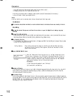 Preview for 10 page of Panasonic UF 8200 - Panafax - Multifunction Operating Instructions Manual