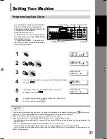 Preview for 31 page of Panasonic UF 8200 - Panafax - Multifunction Operating Instructions Manual