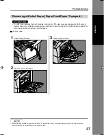 Preview for 47 page of Panasonic UF 8200 - Panafax - Multifunction Operating Instructions Manual