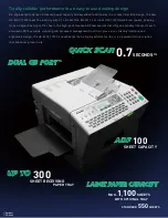 Preview for 5 page of Panasonic UF 8200 - Panafax - Multifunction Specification