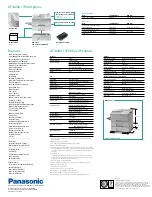 Preview for 6 page of Panasonic UF 8200 - Panafax - Multifunction Specification