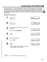 Предварительный просмотр 7 страницы Panasonic UF 885 - Panafax B/W Laser User Manual