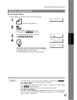 Предварительный просмотр 47 страницы Panasonic UF 890 - Panafax B/W Laser Operating Instructions Manual