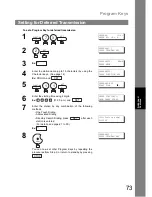 Предварительный просмотр 73 страницы Panasonic UF 890 - Panafax B/W Laser Operating Instructions Manual