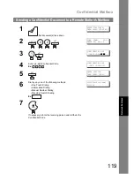 Предварительный просмотр 119 страницы Panasonic UF 890 - Panafax B/W Laser Operating Instructions Manual