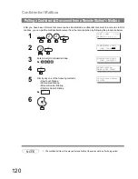 Предварительный просмотр 120 страницы Panasonic UF 890 - Panafax B/W Laser Operating Instructions Manual