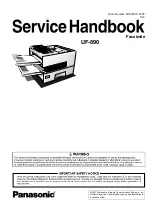 Panasonic UF 890 - Panafax B/W Laser Service Handbook preview