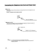 Preview for 21 page of Panasonic UF-V60 Operation Manual