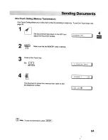 Preview for 64 page of Panasonic UF-V60 Operation Manual