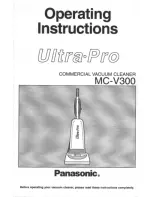 Предварительный просмотр 1 страницы Panasonic Ultra-Pro MC-V300 Operating Instructions Manual