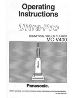 Предварительный просмотр 1 страницы Panasonic Ultra-Pro MC-V400 Operating Instructions Manual