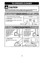 Предварительный просмотр 10 страницы Panasonic Ultra-Pro MC-V400 Operating Instructions Manual