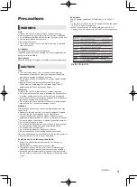 Preview for 3 page of Panasonic UltraHD DP-UB150 Basic Owner'S Manual