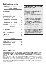 Preview for 4 page of Panasonic UltraHD DP-UB150 Operating Instructions Manual