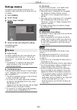 Preview for 23 page of Panasonic UltraHD DP-UB150 Operating Instructions Manual