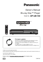 Preview for 1 page of Panasonic UltraHD DP-UB150 Owner'S Manual