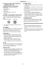 Preview for 7 page of Panasonic UltraHD DP-UB150 Owner'S Manual