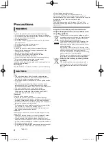 Preview for 2 page of Panasonic UltraHD 
DP-UB159 Basic Operating Instructions Manual