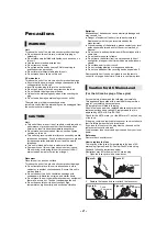 Preview for 2 page of Panasonic UltraHD DP-UB391 Operating Instructions Manual