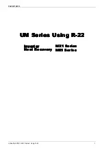 Предварительный просмотр 22 страницы Panasonic Urban Multi MX1R Series Service Manual