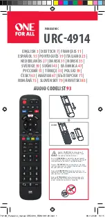 Preview for 1 page of Panasonic URC-4914 Manual