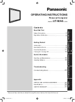 Panasonic UT-MA6 series Operating Instructions Manual предпросмотр